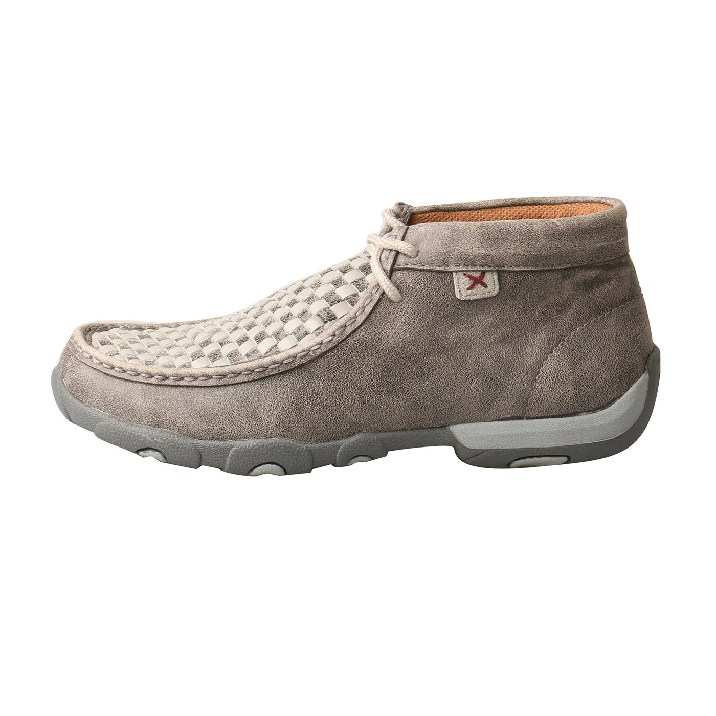 Casual And Comfortable Shoes Twisted X Women's Chukka Driving Moc- Woven Grey and Grey