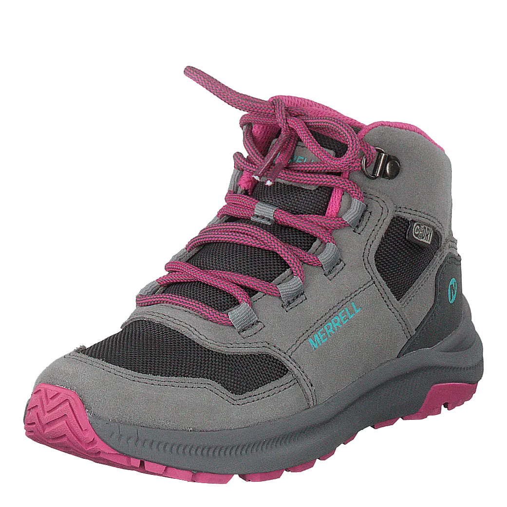 Motorcycle Shoes Waterproof Ontario Mid Waterproof Grey/pink