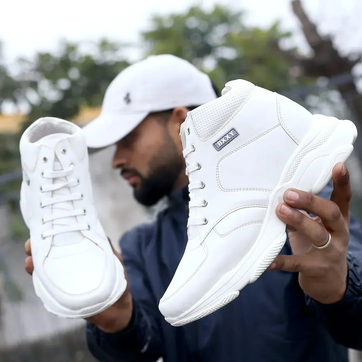 Men's 3 Inch Hidden Height Increasing Stylish Lace-up Boots Business Casual Slip On Shoes