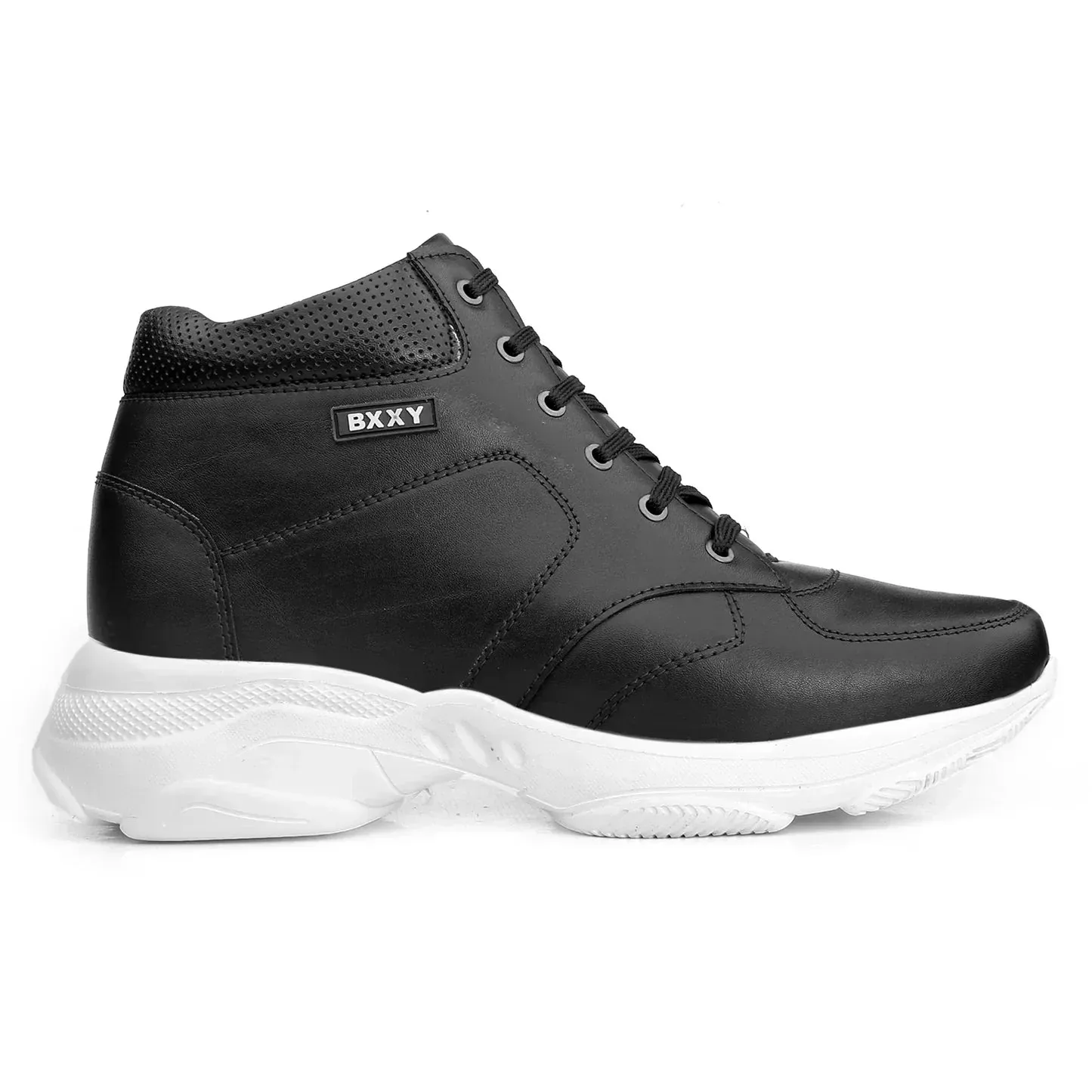 Men's 3 Inch Hidden Height Increasing Stylish Lace-up Boots Casual And Comfortable Shoes