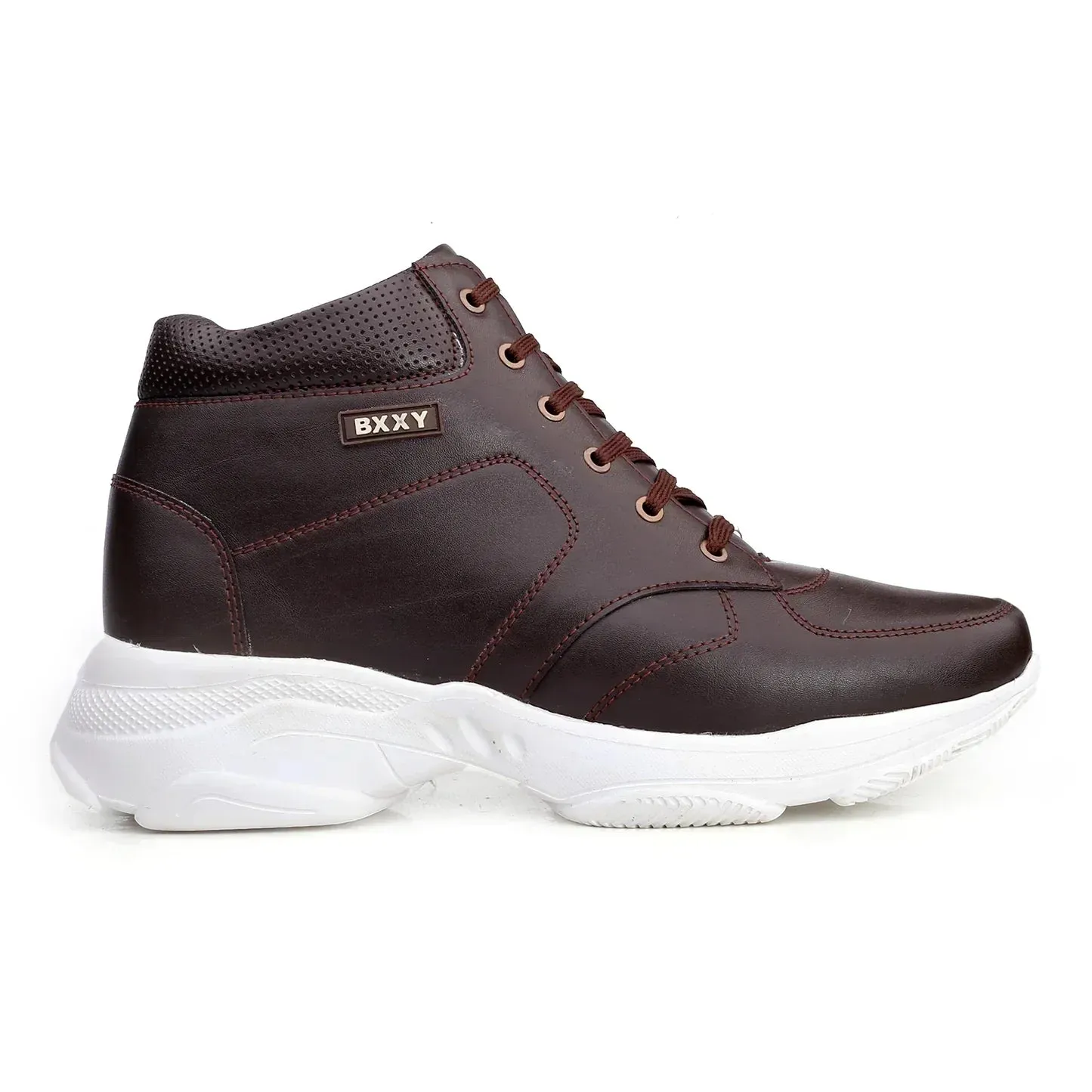 Go Walk 5 Slip-on Casual Walking Shoe Men's 3 Inch Hidden Height Increasing Stylish Lace-up Boots