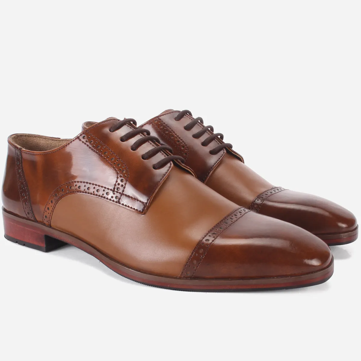 Mens "AUBREY" Formal Oxford Shoes Flat Sole Hiking Shoes