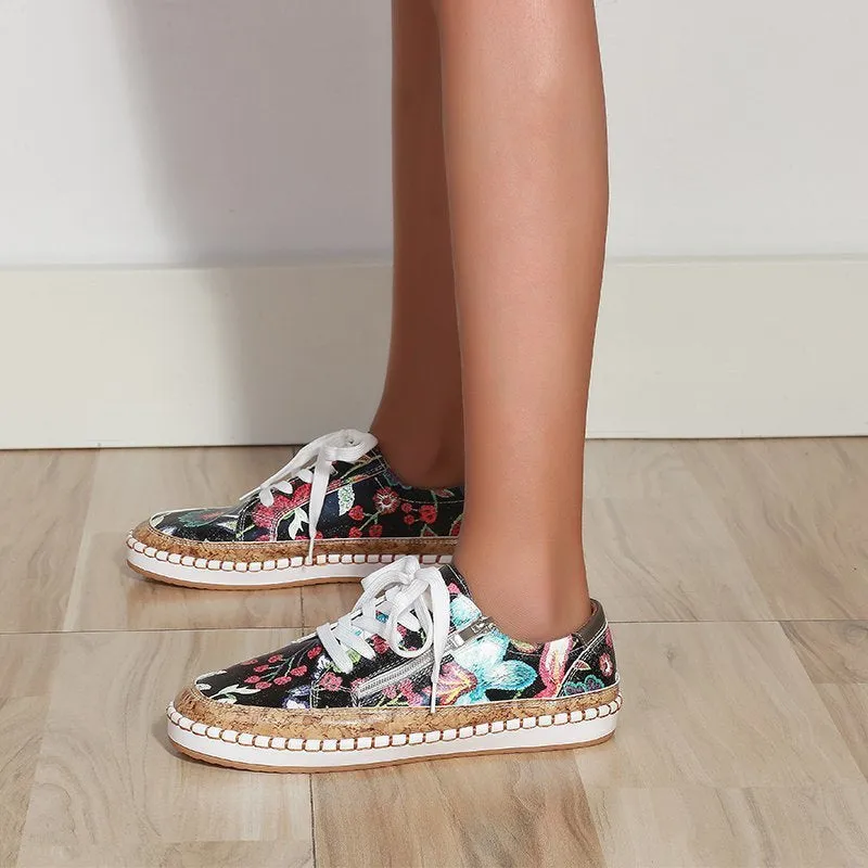 Amellie | Gaia Floral Pattern Sneakers For Women Griffey Sneakers
