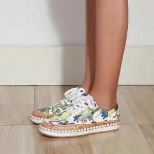 7c Sneakers Amellie | Gaia Floral Pattern Sneakers For Women