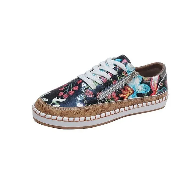 Amellie | Gaia Floral Pattern Sneakers For Women Cloudsurfer Sneakers