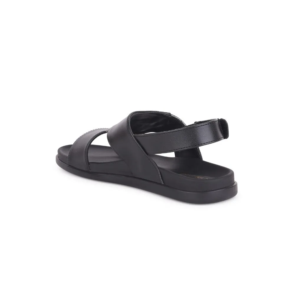Healers Casual Black Sandal For Men DANVER-E By Liberty Nama Sandals
