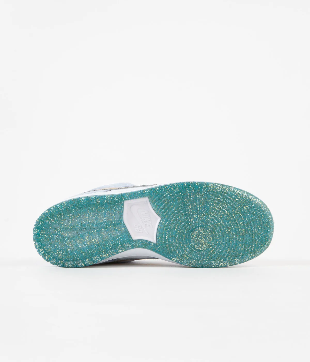 Nike SB x Sean Cliver Dunk Low Shoes - Psychic Blue / Metallic Gold - White Asics Running Shoes Gel Kayano