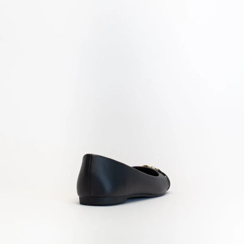 Flat Dress Shoes Ladies Unreal Women Ring Trim Square Toe Pump _ 150817