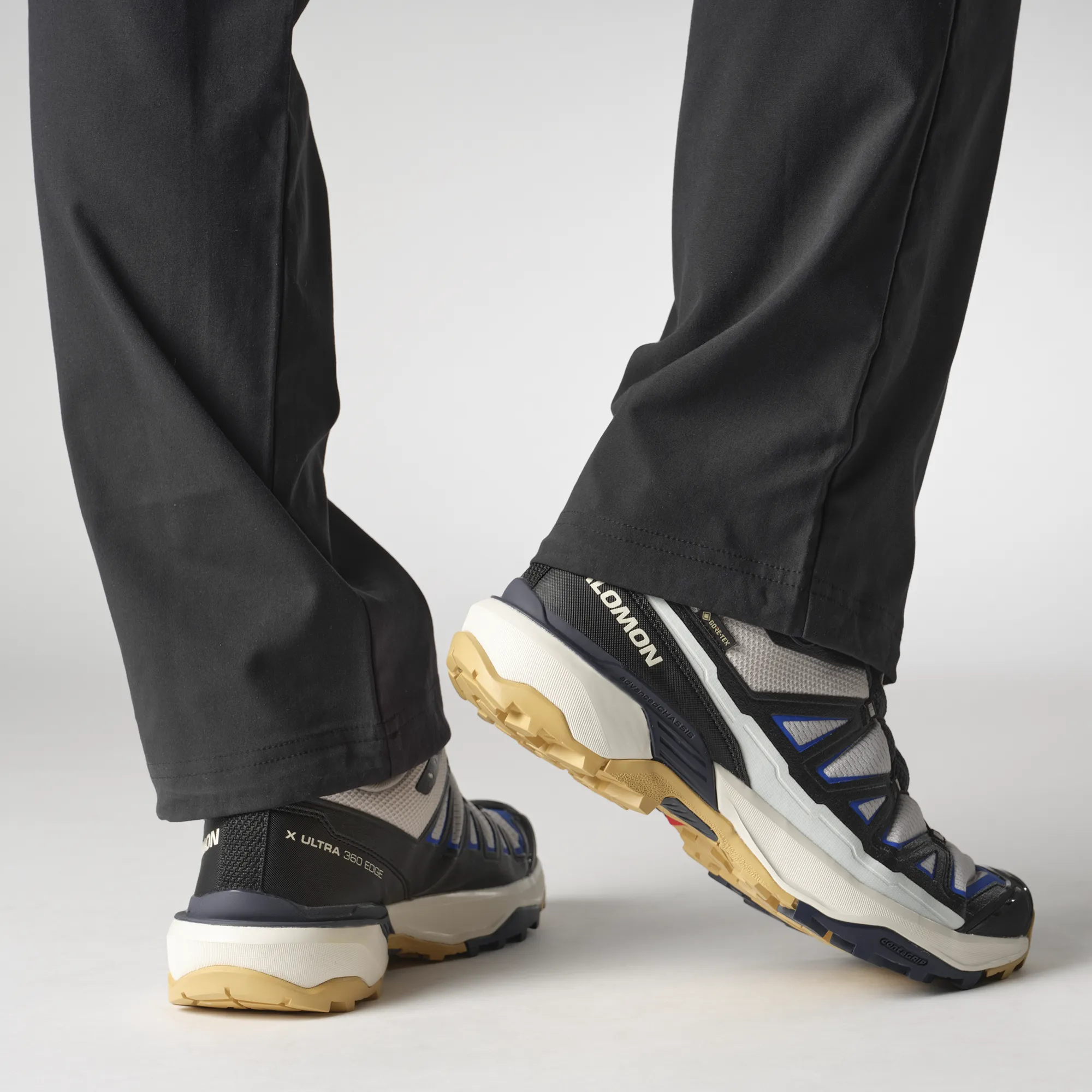 Hiking Shoes For Havasupai X ULTRA 360 EDGE GTX Men Hiking Shoes Gray Violet / Black / Surf The Web