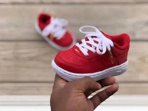Asics Trail Shoes Overpronation Custom Red and White Nike Af1s