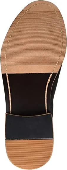 Vance Co. Mens Marshall Wide Width Chelsea Boots  Color Black Size 12W Non Slip Winter Boots