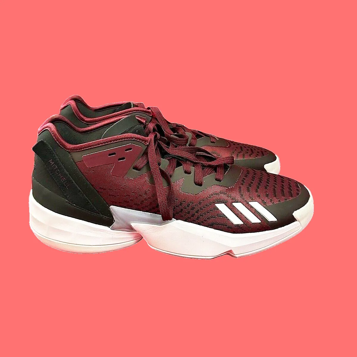 Cloth Adidas Shoes Men's adidas D.O.N. Issue 4 Basketball Shoes Sneakers Red Wine HQ6222 Size 19 XL