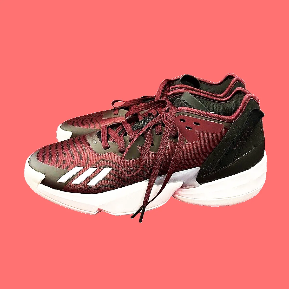 Adidas Adistar 2 Running Shoes Men's adidas D.O.N. Issue 4 Basketball Shoes Sneakers Red Wine HQ6222 Size 19 XL