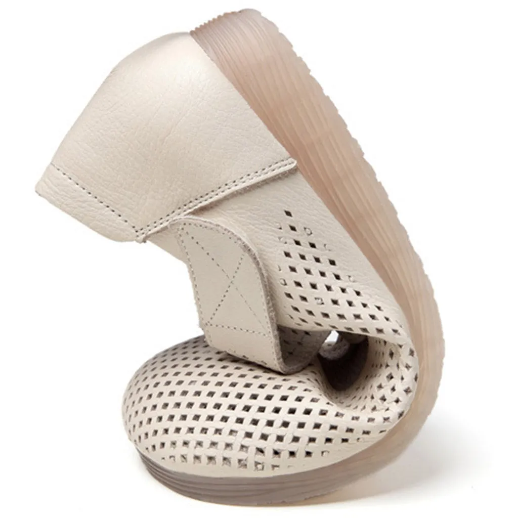 Velcro Retro Women Summer Retro Flat Shoes Running Shoes Best For Flat Feet