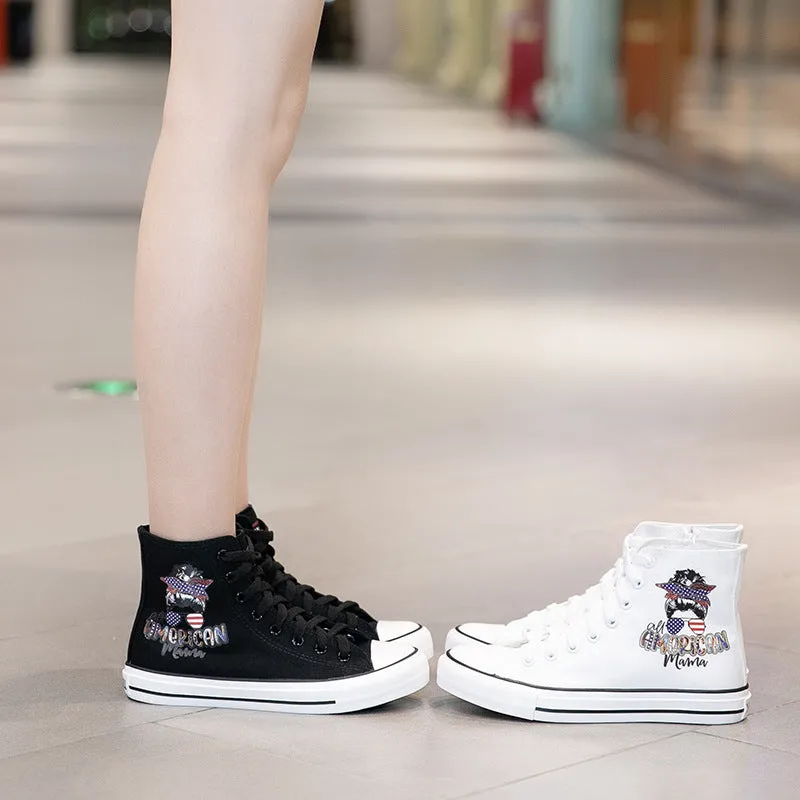 Lace-up Casual Shoe Nanccy Breathable Versatile High Top Shoes