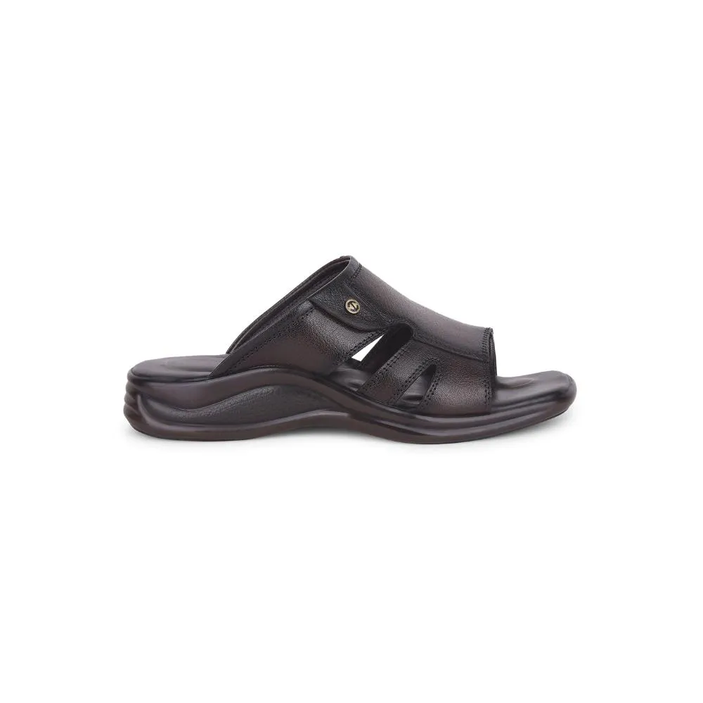 Loulou Sandals Healers Brown Casual Toe Ring Slippers For Men 2013-903 By Liberty