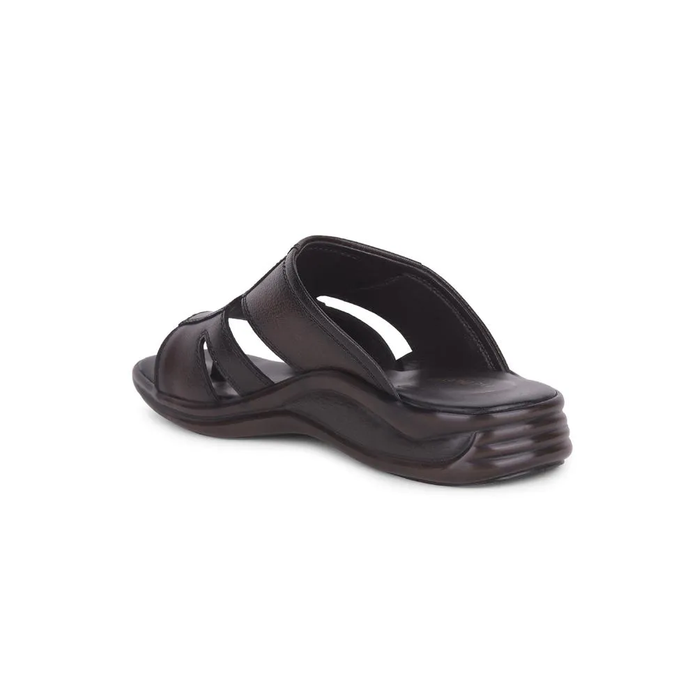 Aerosoft Sandals Healers Brown Casual Toe Ring Slippers For Men 2013-903 By Liberty