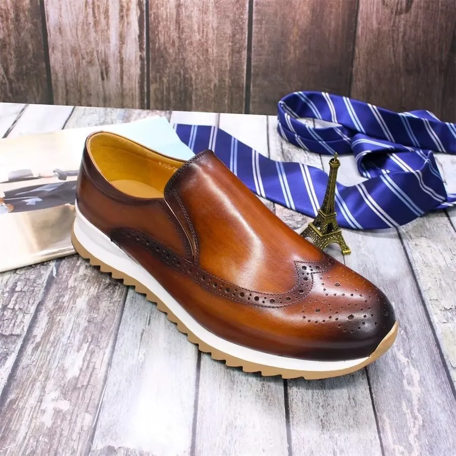 8053 Leather Platform Casual Shoes Size Veltique Luxalon Office Loafers