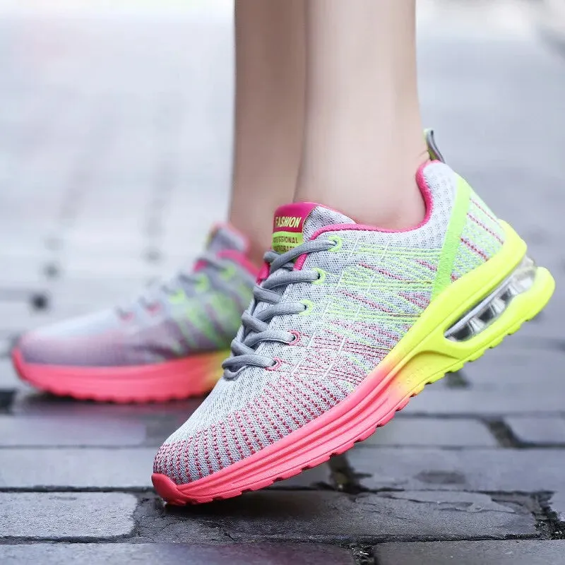 Best Running Shoes For Plantar Women Shoes Running Shoes For Women Outdoor Elastic Jogging Sneakers Air Cushion Sports Shoes Tennis
