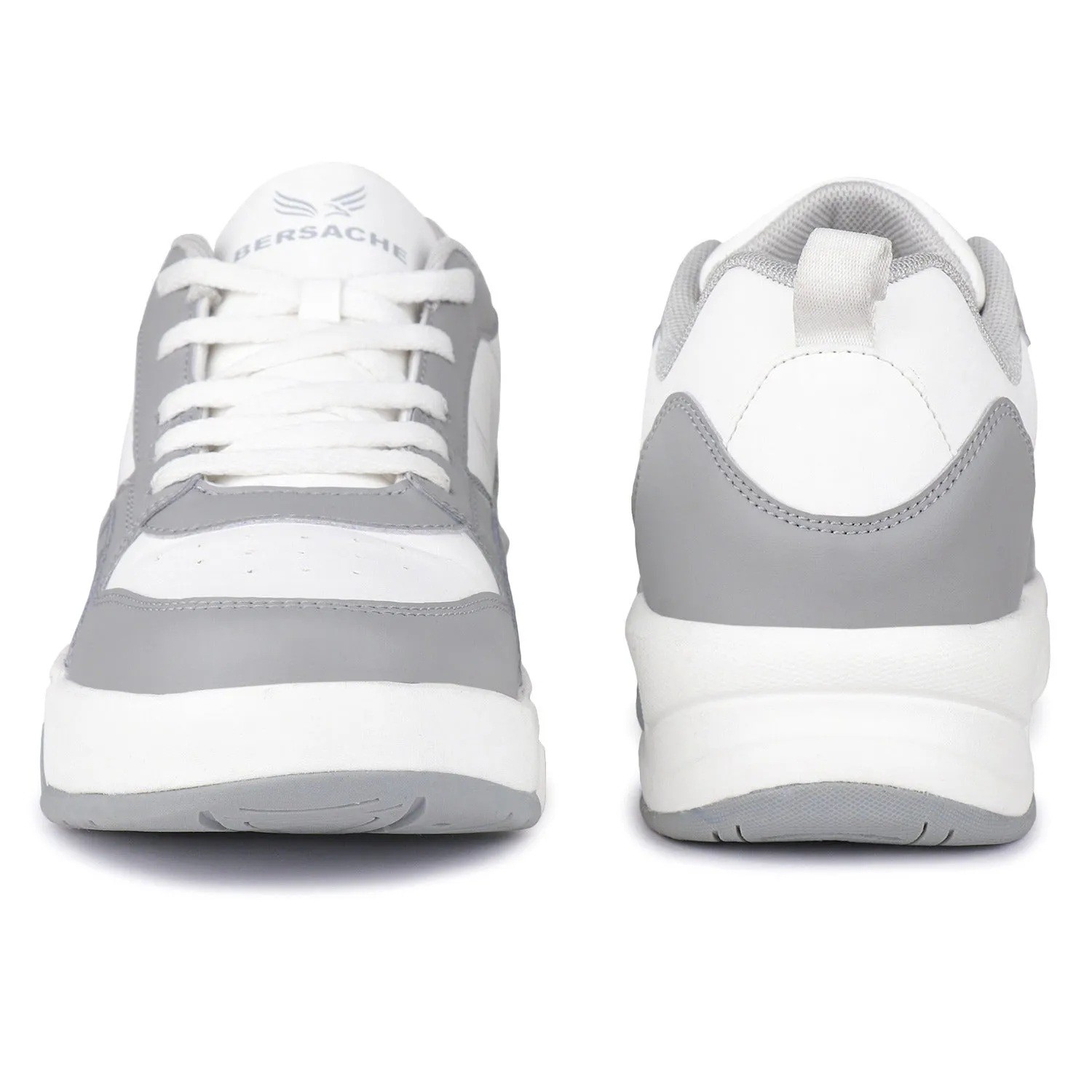 Bersache Premium Sports ,Gym, Trending Stylish Running Shoes For Men (9142-Grey) Voyageur Low Height Breathable Hiking Shoes