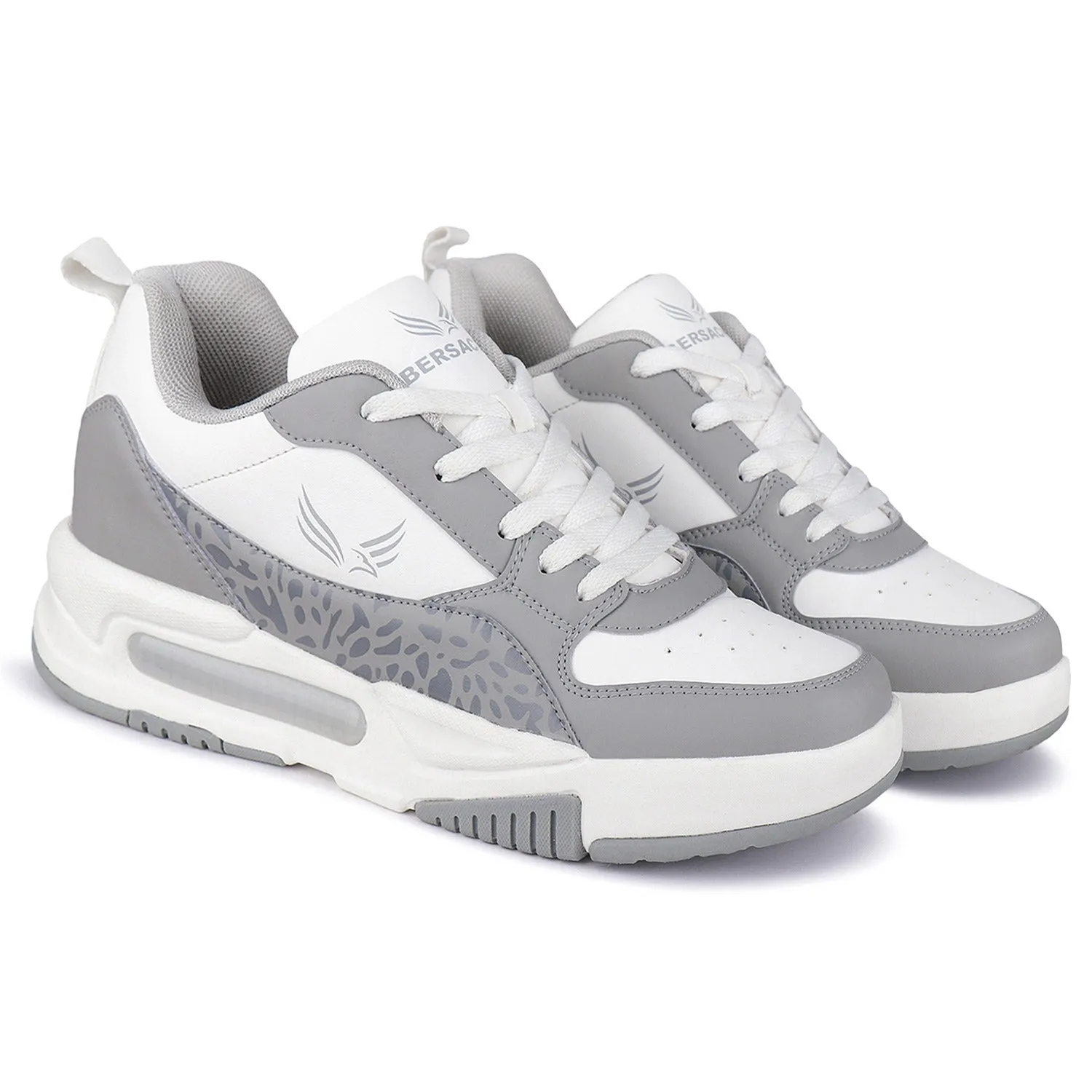 Bersache Premium Sports ,Gym, Trending Stylish Running Shoes For Men (9142-Grey) Hip Hiking Shoes