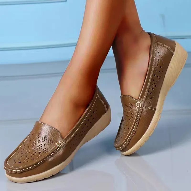 Belifi Casual Hollowed Out Women Shoes Gum Sole Casual Shoes