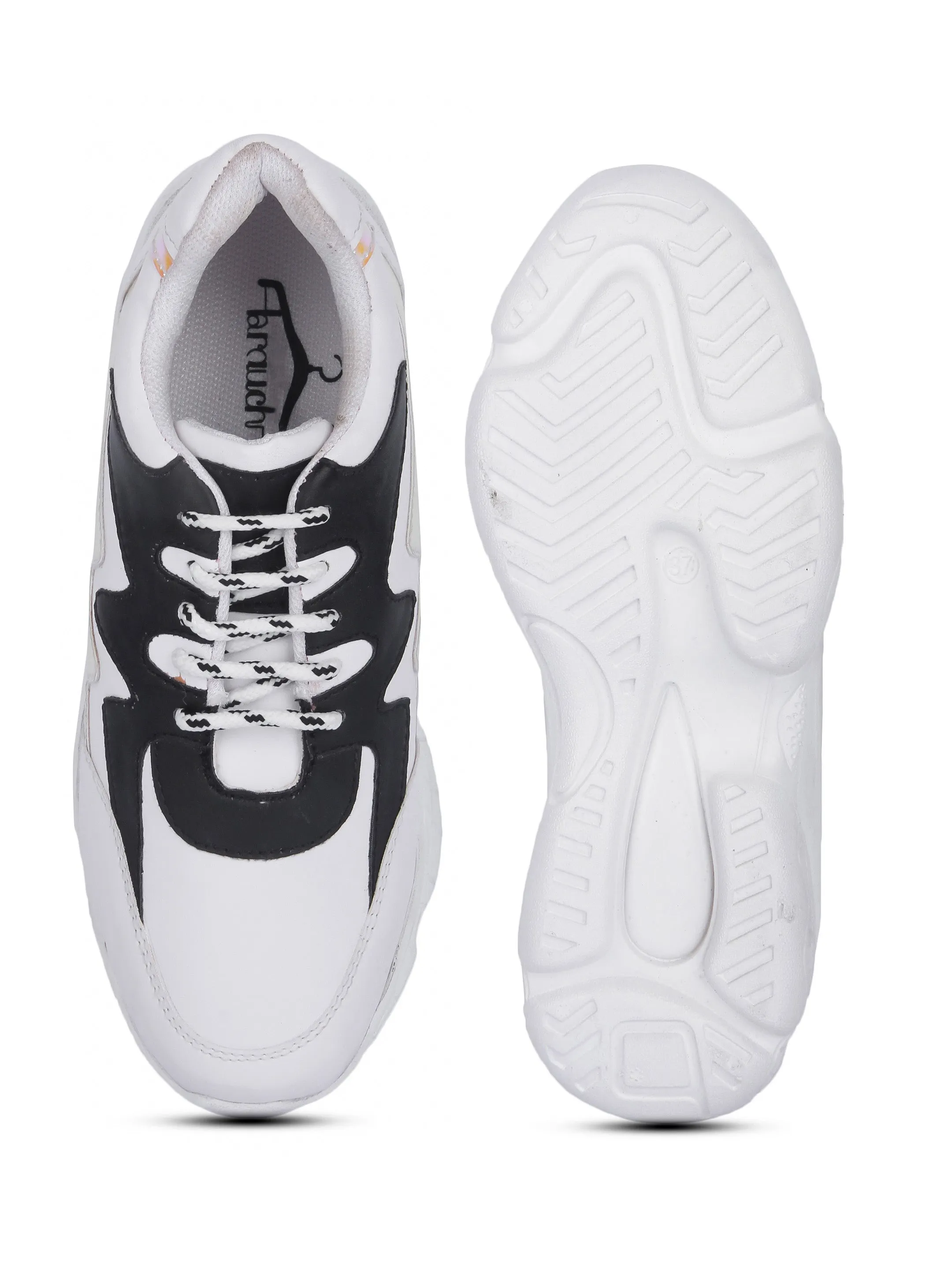 York Mets Sneakers White Black & Chrome Thunder Casual Sneaker