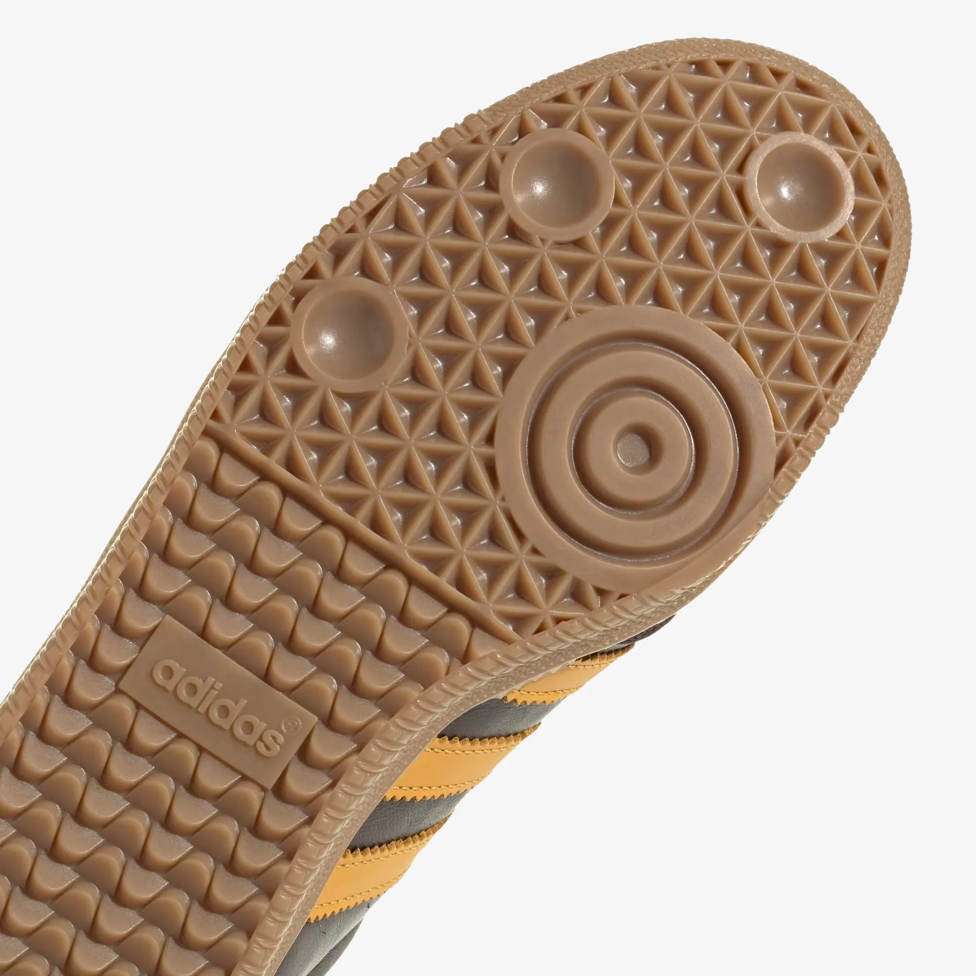 End Plastic Waste Adidas Shoes Adidas Originals | SAMBA OG  { DARK BROWN/PRELOVED YELLOW F23/GUM