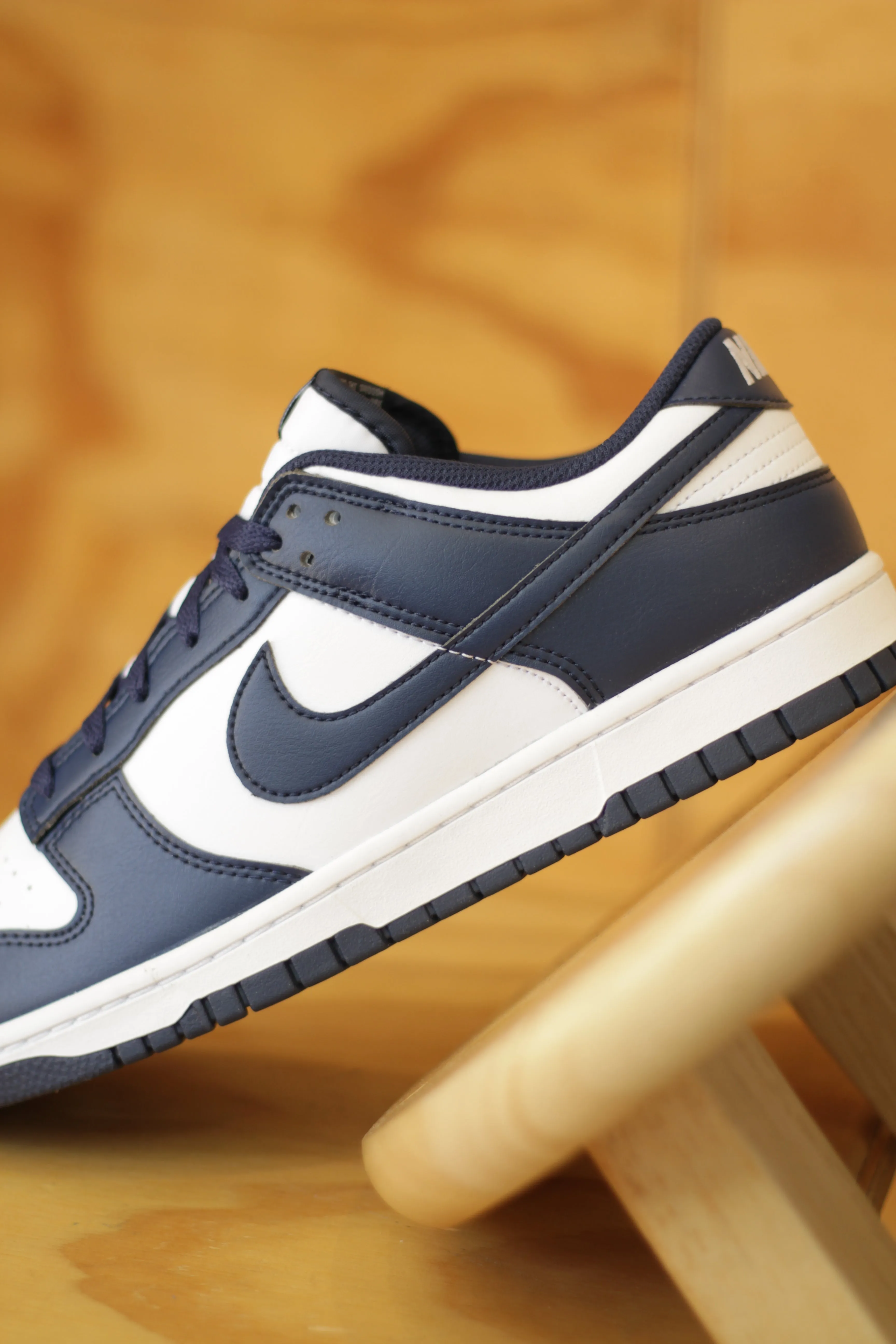 NIKE DUNK LOW RETRO "WHITE/MIDNIGHT NAVY-WHITE" Asics Shoes Clearance Sale