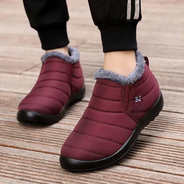 Woman Snow Boots Plush New Warm Ankle Boots For Women Winter Boots Waterproof Women Boots Female Winter Shoes Women Booties Waterproof My Shoes