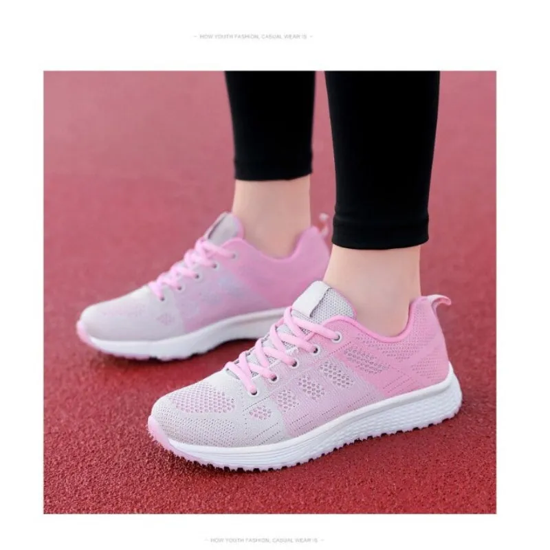 Women Casual Lace-Up Mesh Shoes Dress Shoes With Casual Wear