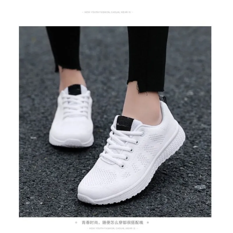 List Of Casual Shoes Women Casual Lace-Up Mesh Shoes