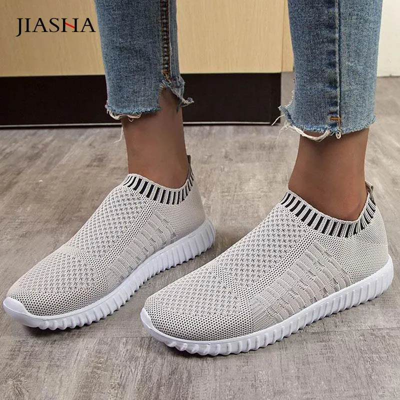 Peep Toe Flats Shoes Women Comfortable Breathable Mesh Flats Socks Shoes