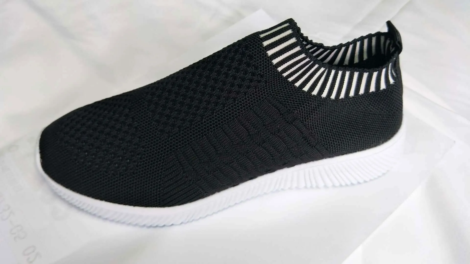 Office Shoes For Flat Feet Women Comfortable Breathable Mesh Flats Socks Shoes