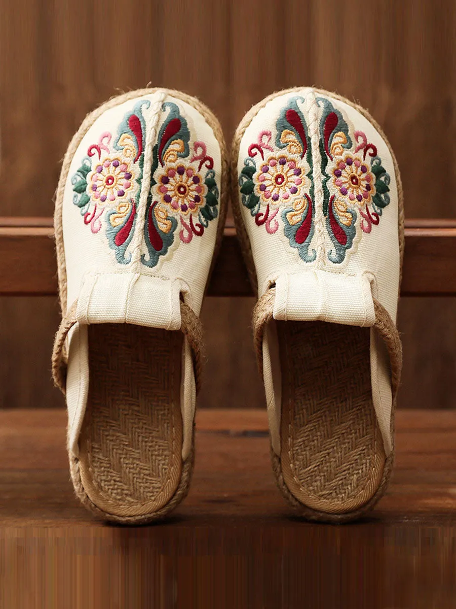 Women Retro Embroidered Casual Floral Shoes Best Casual Shoes For Summer