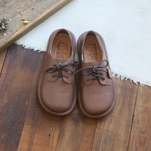 Women Retro Leather Flat Soft Casual Shoes Shoes Flats Sale