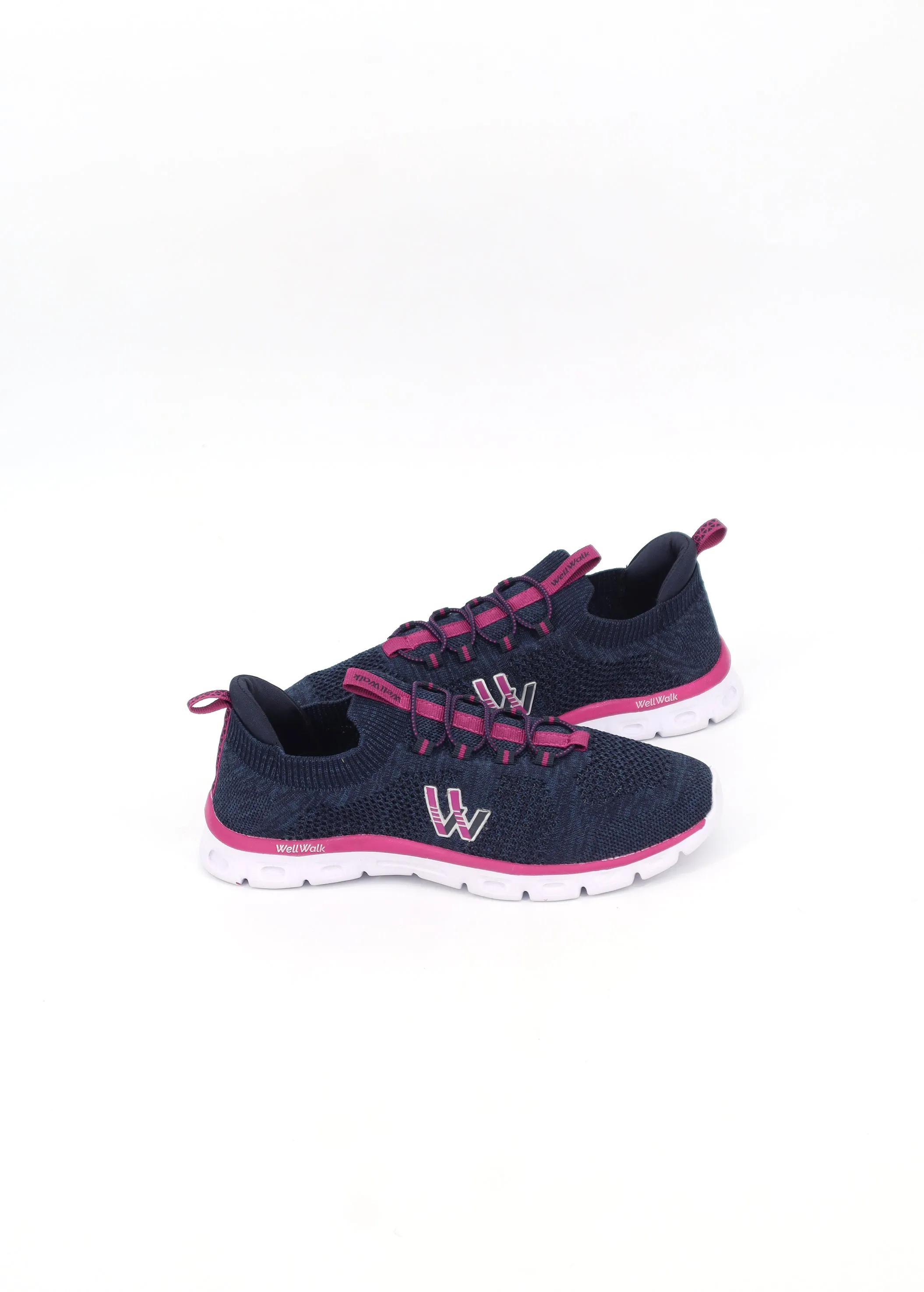 Women's Brand Logo Printed Trainers,Navy/Pink Hoka Clifton 9 Running Shoes