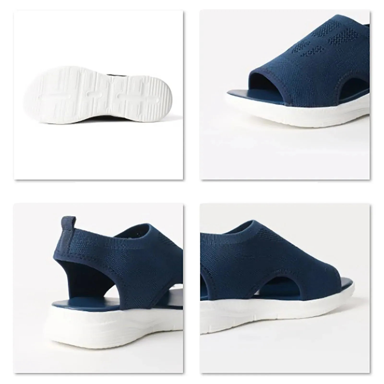 Women's Breathable Orthopedic Sandals Non Slip Comfortable Walking Hollow Sports Platform Sandals Cycling Shoe Stuck In Pedal