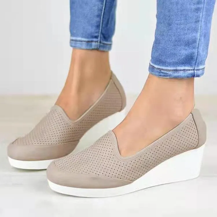 Women's Flat-heel Hollow Single Shoes Women Crane Shoes Flats