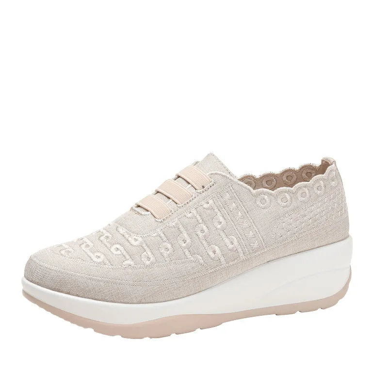 Women's Fly Woven Mesh Slip-on Shoes Waterproof Shoes Online