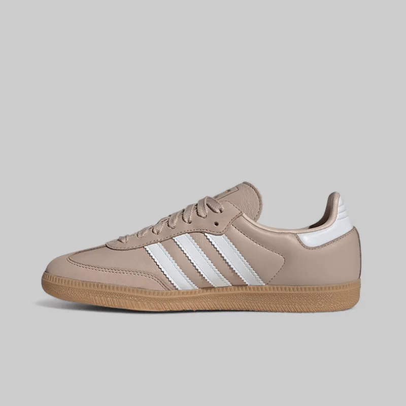 Adidas Zx Flux Running Shoes Women's Samba OG - Wonder Taupe/White