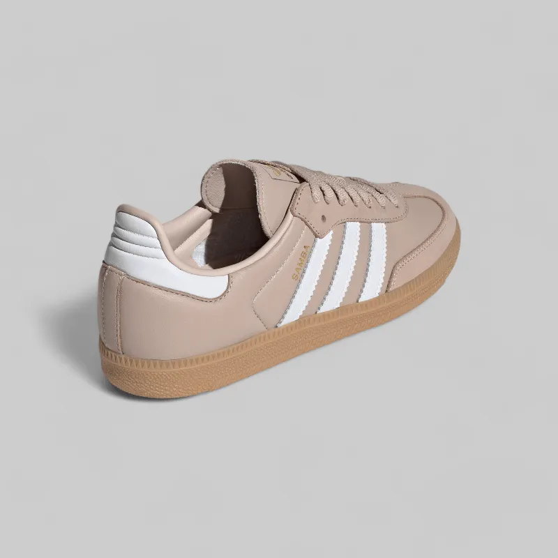 Women's Samba OG - Wonder Taupe/White Adidas Ladies Gym Shoes