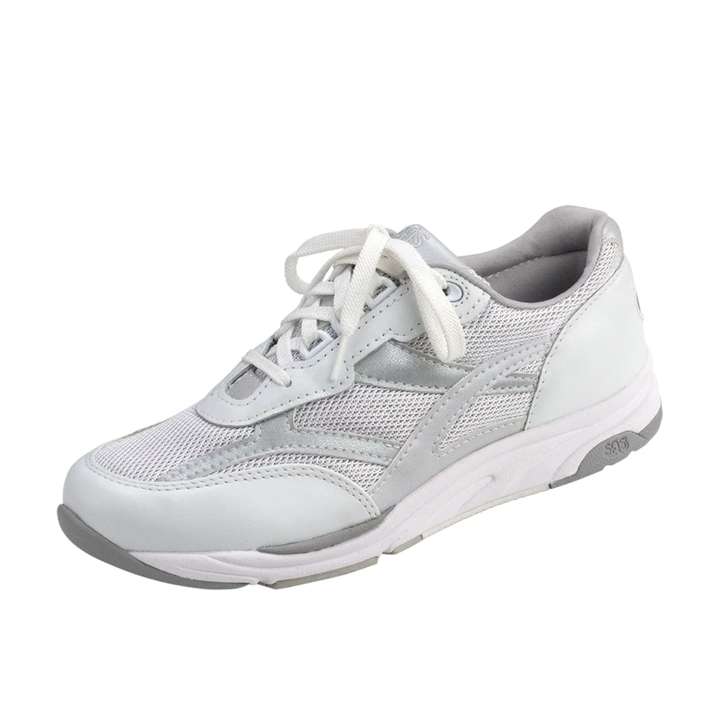 Hiking Shoes For Trail Running Women's Tour Mesh Lace Up Sneaker Silver