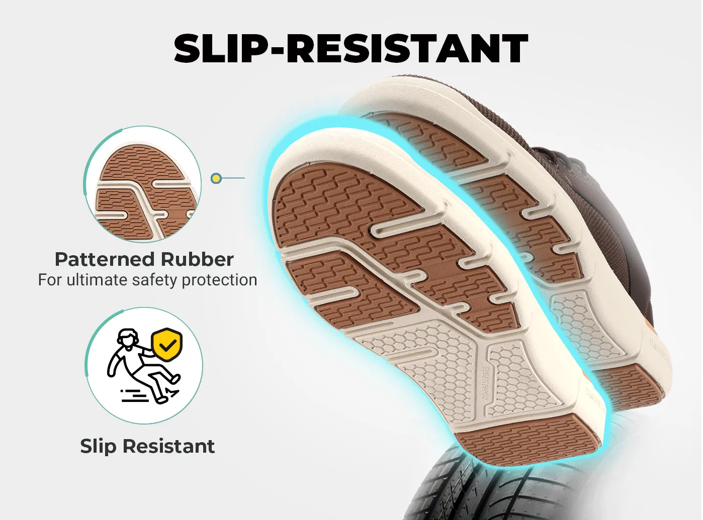 FitVille Men's BriskWalk Deluxe Lace-up Business Casual Sneaker V2 Best Shoes Overpronation Flat Feet