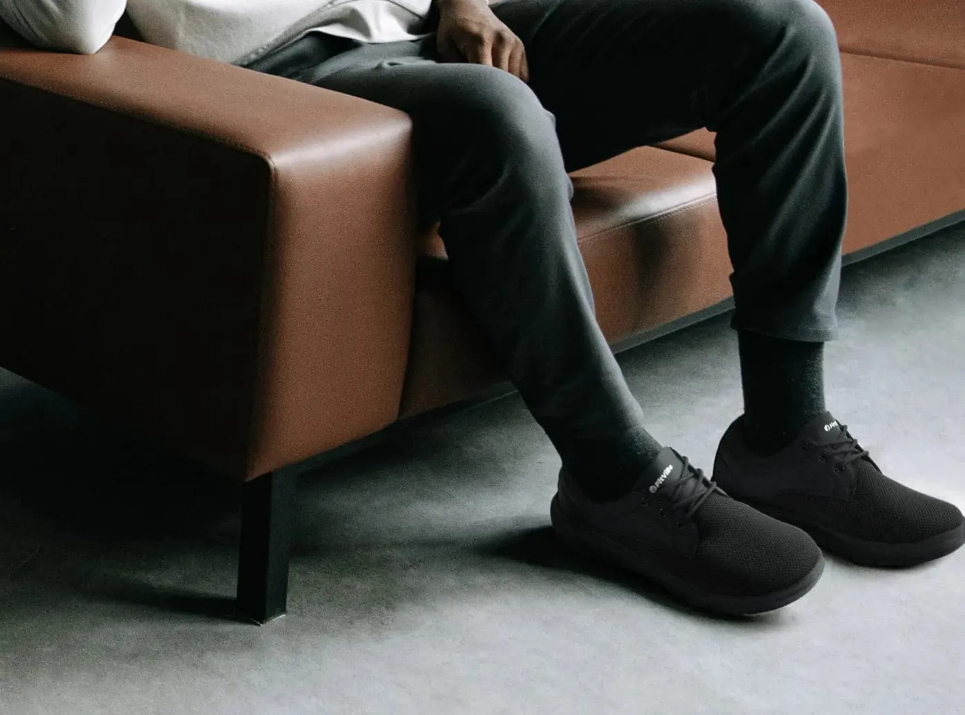 Flat Deadlift Shoes FitVille Men's BriskWalk Deluxe Lace-up Business Casual Sneaker V2