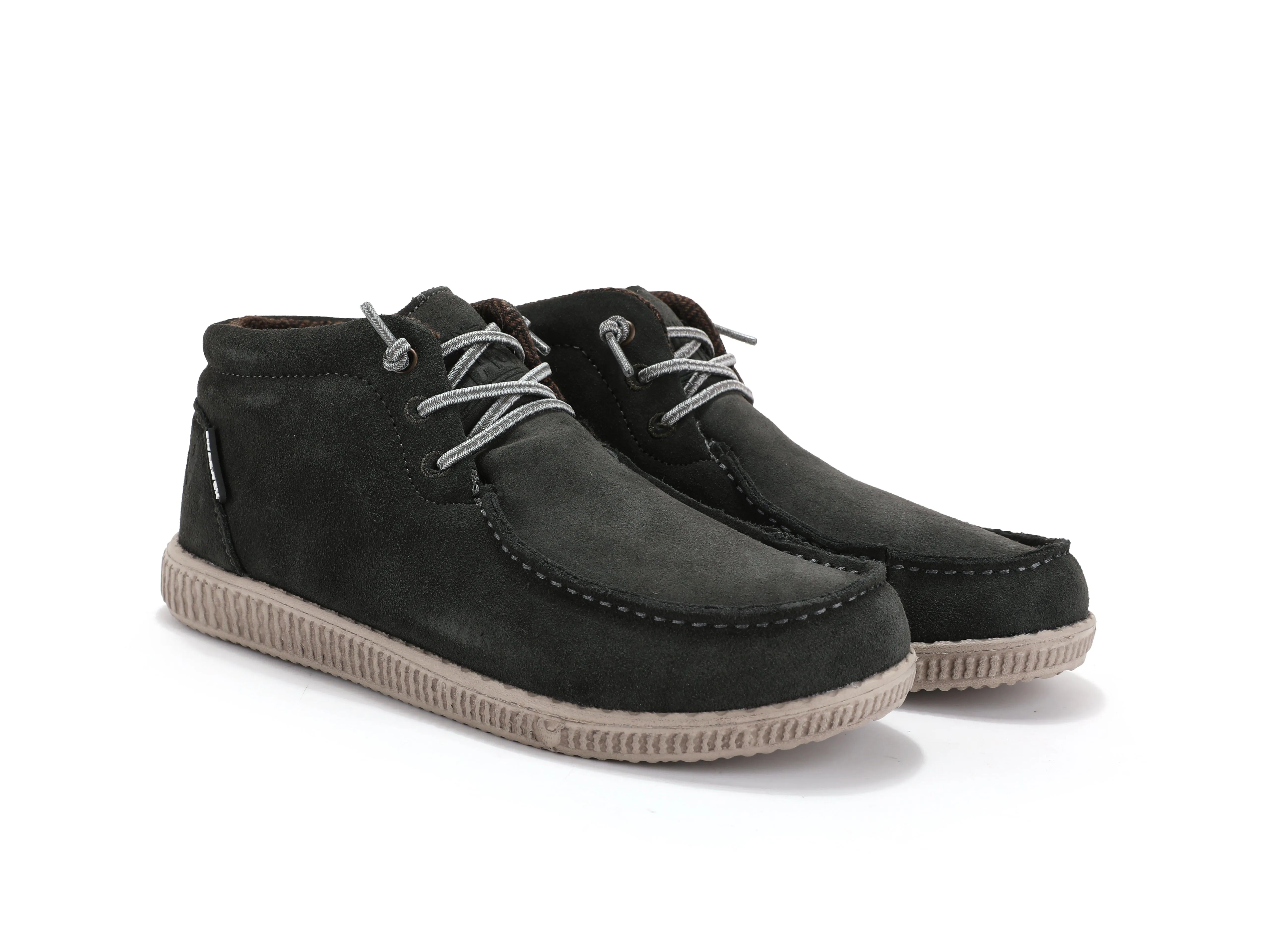 WP150 Forest Green Suede Easy-On Mid-Top Boots for Women Waterproof Golf Shoes Wide Fit