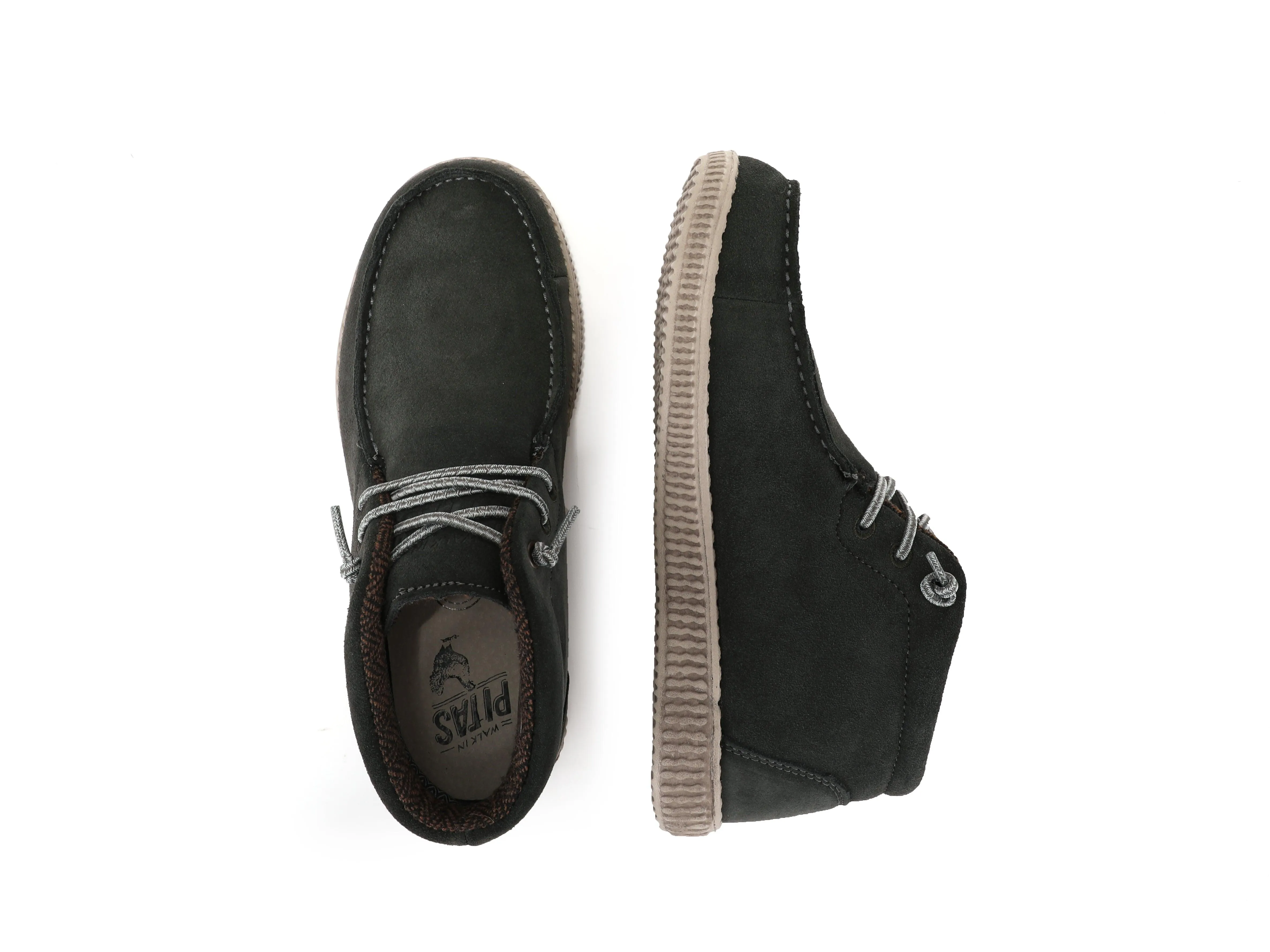 Oc Shoes WP150 Forest Green Suede Easy-On Mid-Top Boots for Women