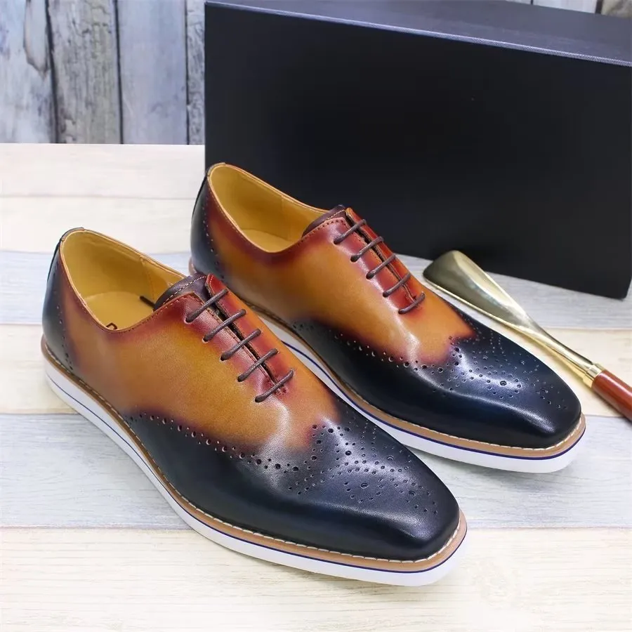 Opulessa Office Tie Shoes Casual Vintage Shoes